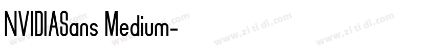 NVIDIASans Medium字体转换